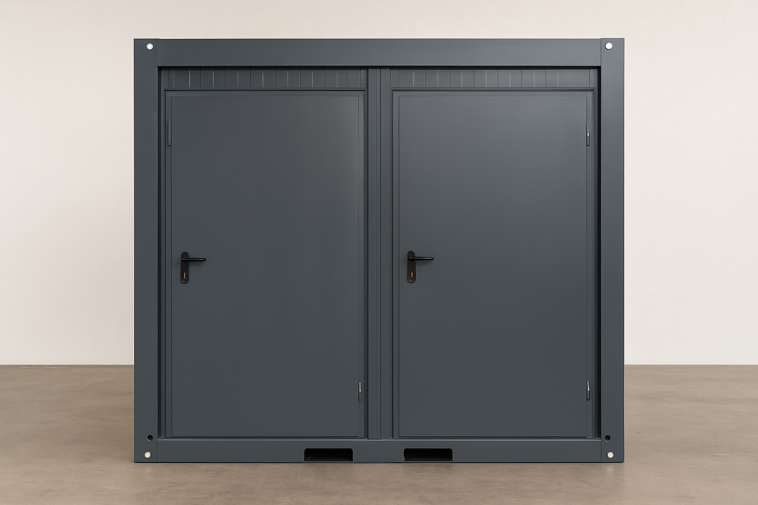 Premium Sanitär Container - Doppel-WC-Kabine Made in Germany