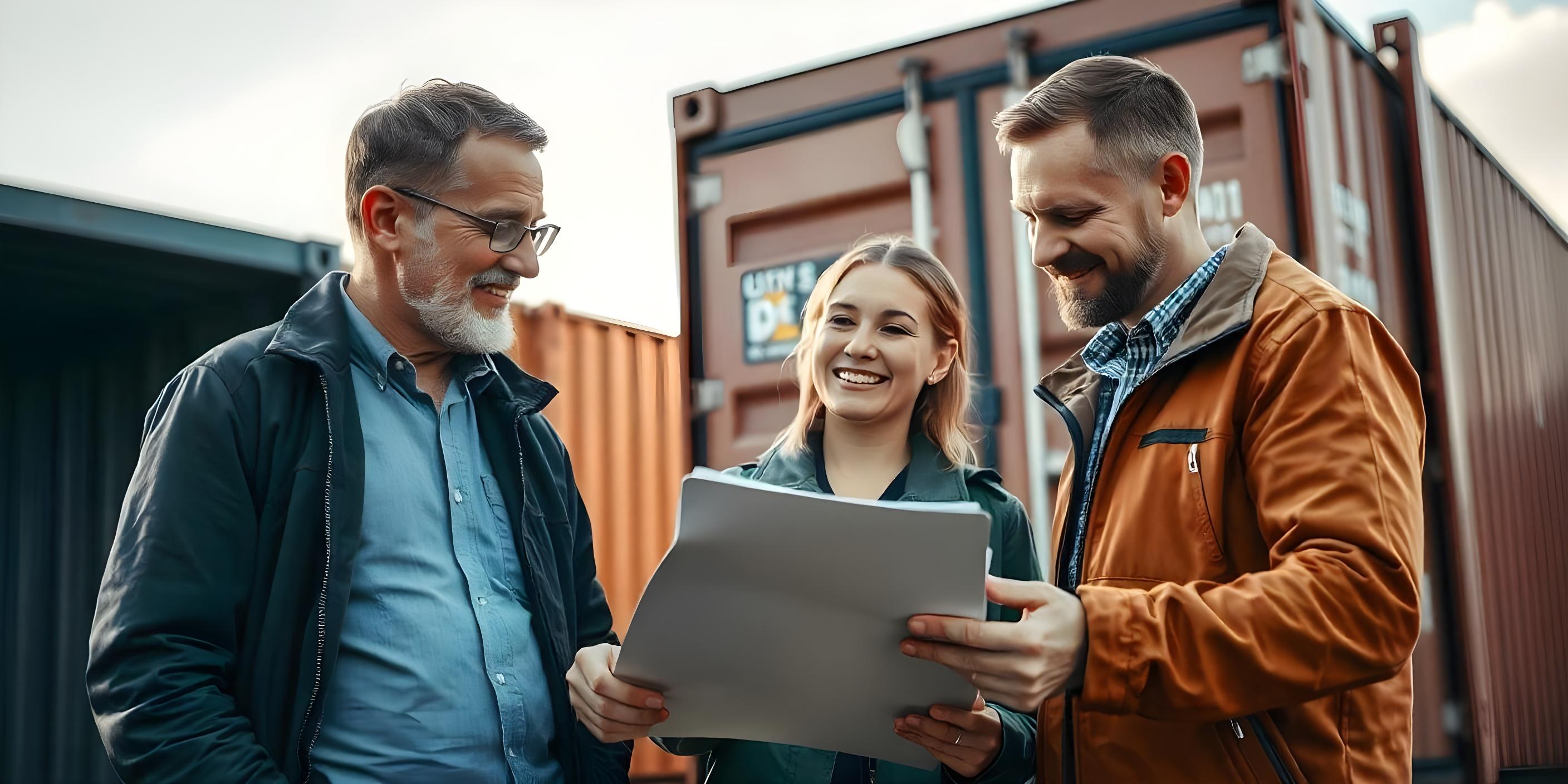 Hero-Bild mit verschiedenen Containertypen